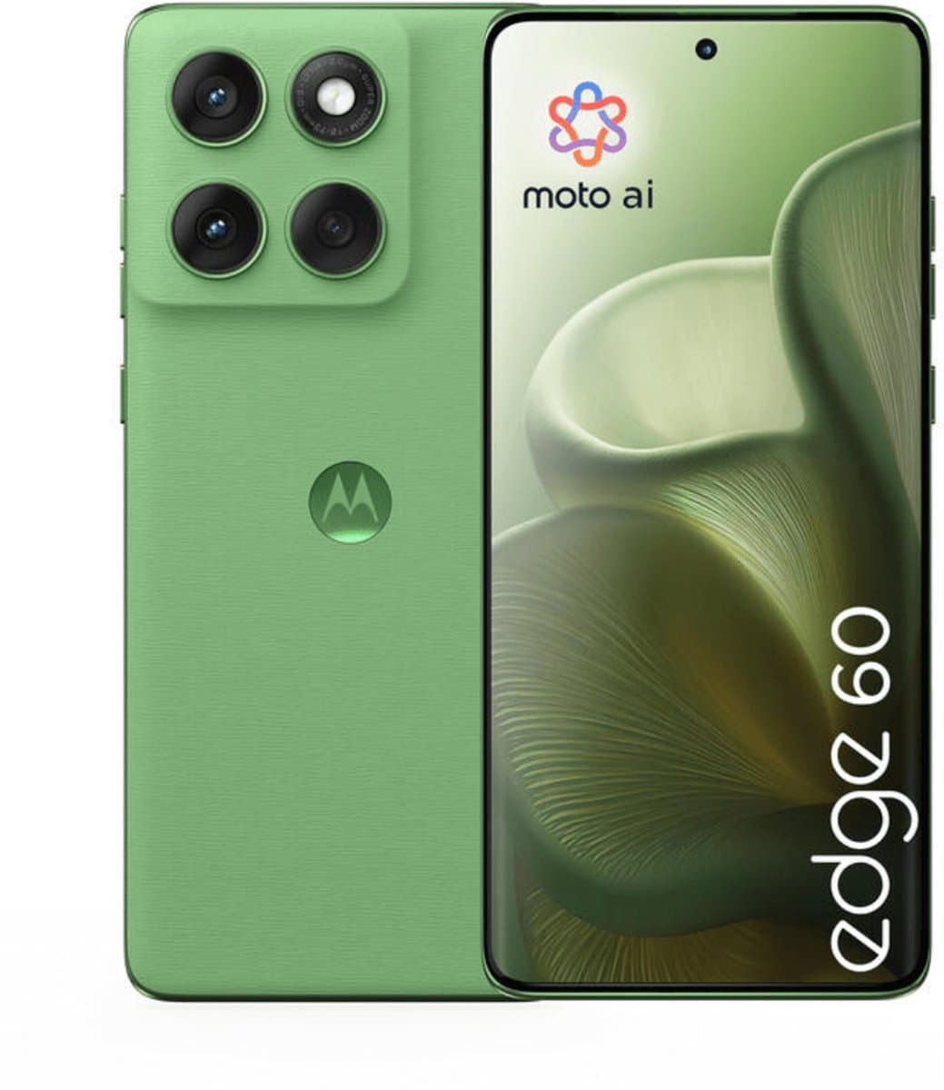 Motorola edge 60 16,9 cm (6.67") Dual SIM Android 15 5G USB Type-C 12 GB 512 GB 5200 mAh Groen — afbeelding 1