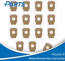 iRobot Roomba Max 705 Combo Stofzakken (15 Stuks, Plus.Parts® alternatief voor 4849916) — thumbnail 1