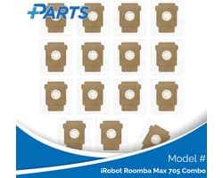 iRobot Roomba Max 705 Combo Stofzakken (15 Stuks, Plus.Parts® alternatief voor 4849916)