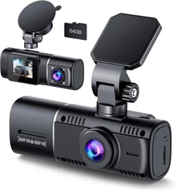 Dubbele lens aan de voorzijde + interne Full HD 1080P auto dashcamcamera — thumbnail 1