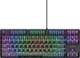Trust GXT 864 Cada - Gaming Toetsenbord - Mechanisch met Tactiele Huano Brown Switches - TKL - RGB - Bedraad - PC/PS5 - QWERTY US - Zwart — thumbnail 1