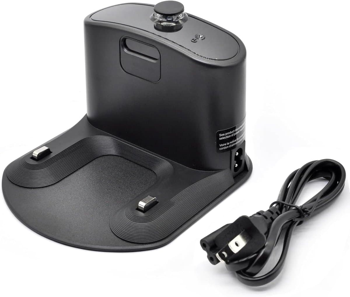 JeiibrZui Basis Met Twee Gaten - Roomba Oplaadstation - Compatibel Met Irobot Serie 500 Tot En Met 900 En E-Serie - 1 Stuks - Zwarte Onderdelen Voor Robotstofzuiger — afbeelding 1