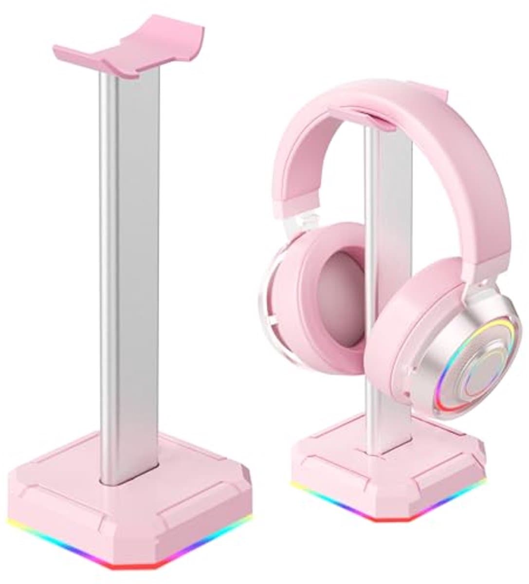 Gaming hoofdtelefoonstandaard met RGB verlichting en flexibele steun — afbeelding 1