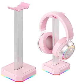 Gaming hoofdtelefoonstandaard met RGB verlichting en flexibele steun — thumbnail 1