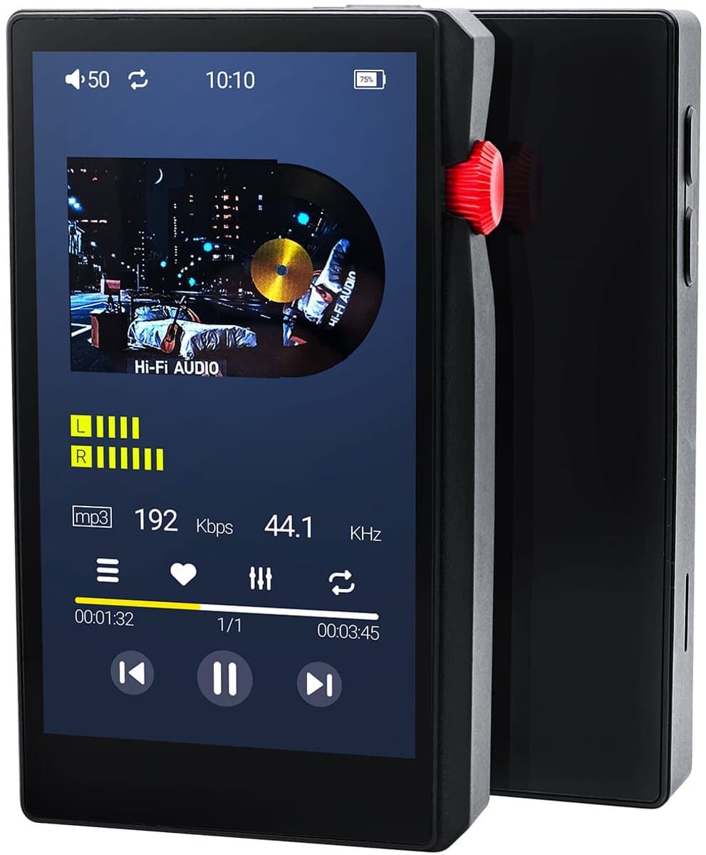 MP3 Speler HiFi met Bluetooth/Wifi - 64GB - 3.5inch TFT - DSD256 Audio - C8 - Zwart — afbeelding 1