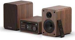Pure Classic Stereo Mini - Het charmante microstereosysteem, Koffiebruin/Walnoot — thumbnail 2