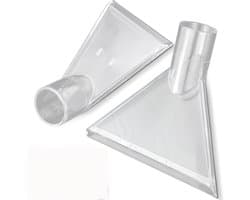 2 stuks - Mondstuk - Stofzuigermondstuk - Reinigingsmondstuk - Geschikt voor het reinigen van auto-onderdelen, tapijten, trappen, stoelen, vloermatten