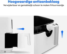 MEDION E40 XL heteluchtfriteuse (5,2 L, airfryer, 2 150 W, 9 automatische programma’s, bakfunctie, frituren zonder olie, touchbediening, LED-display), mat — thumbnail 7