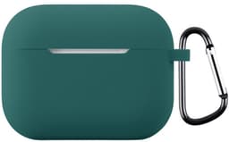 Coverup Hoesje - Geschikt voor AirPods Pro 3 Hoesje - Coverup Siliconen AirPods Case met Sleutelhanger - Donkergroen — thumbnail 1