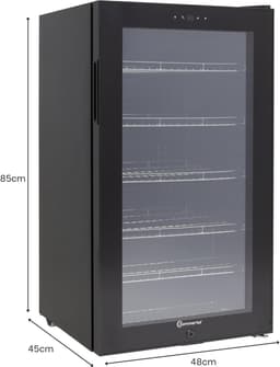 Sommertal koelkast - Stille drankkoelkast met led, touchscreen en slot - Kleine flessenkoelkast - zwart - Energieklasse F — thumbnail 2