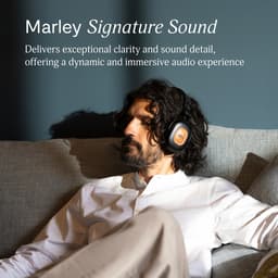 House of Marley Positive Vibration Rebel ANC OverEar Koptelefoon – Bluetooth Hoofdtelefoon - 130 uur Afspeeltijd – Bluetooth 5.4 – Comfortabel Design – Ecofriendly materialen – 40 MM Drivers - Zwart — thumbnail 2