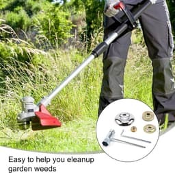 Allecto Plus - Reserveonderdelen grasmaaier: 6 stuks blade-adapter kit voor universele bosmaaier. Onderdelen voor strimmer en versnellingsbak met kraagmoer. Duurzaam en metalen. — thumbnail 4