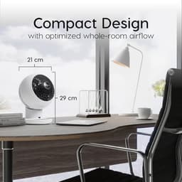 Krachtige en Stille Draagbare Tafelventilator met Afstandsbediening – Ideaal voor Woonkamer en Bewezen Luchtverdeling — thumbnail 1