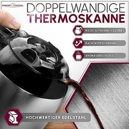 Koffiezetapparaat 8-10 Kopjes met Timer en Sensor Touch Bediening — thumbnail 2