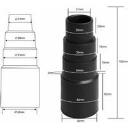 2-delige afzuigbuisadapter- stofzuigeradapter- reductieadapter- stofzuigerslangadapter voor stofzuigers- standaard universele werkplaatsstofzuigeradapter — thumbnail 3