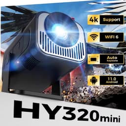Molain Mini Projector 4K - Full HD 1280*720P - 1000:1 - 2000:1 - Cinema Beamer - 40-130 inch - Wifi & Bluetooth - 180° draaibaar — thumbnail 3