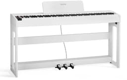 VEVOR Gewogen Digitale Piano, 88 Volledig Gewogen Toetsen, Elektrisch Pianoklavier Met meubelstandaard, Netadapter, Drievoudig Pedaal, Opnamefunctie, 280 Toetsen, Draadloze Verbinding, voor Beginners, Wit — thumbnail 1