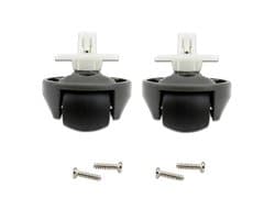 2 stuks Voorste zwenkwielen - geschikt voor Roborock S8 / s8 maxv ultra / s7 max ultra / S7maxv ultra / S7 / G10 / G10S / G20 / T7S - Robotstofzuiger Accessoires - zwart