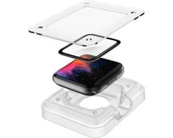 Spigen Screenprotector geschikt voor Apple Watch 44mm - Proflex EZ Fit 2 stuks - Zwart
