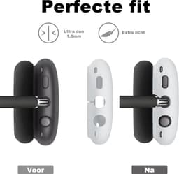 MY PROTECT - Siliconen Cover Case geschikt voor Airpods Max - Wit — thumbnail 3