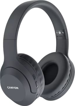 Canyon BTHS-3 Serie - Draadloze Over-Ear Koptelefoon - Bluetooth 5.1 - Opvouwbaar Ontwerp - 15 Uur Batterijduur - Zwart — thumbnail 1