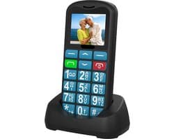 4G - Senioren Mobiele Telefoon + Simkaart Geleverd + Oplaadstation - Grote Toetsen - Big Button Mobiel - Ouderen