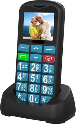 4G - Senioren Mobiele Telefoon + Simkaart Geleverd + Oplaadstation - Grote Toetsen - Big Button Mobiel - Ouderen — thumbnail 1