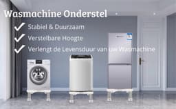 Multifunctionele Wasmachine Verhoger – Onderstel – Verstelbaar in Hoogte – Extra Stevig & Stabiel – 4 Poten– 200kg Belastbaar – Opbouwmeubel — thumbnail 4