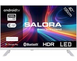 Salora 40FWA555 tv 101,6 cm (40") Full HD Smart TV Wifi Wit 250 cd/m²