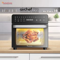 TurboTronic AFO14 Airfryer XXL en Vrijstaande Oven - Insclusief Draaispit - Mini Oven - Zwart — thumbnail 2