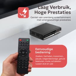 TM&DY DVD Speler met HDMI - 1080P Full HD - HDMI, RCA, USB en AUX Aansluiting - Regiovrij - Met Afstandsbediening — thumbnail 2