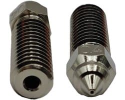 2x Nozzle Voor Creality K1 en K1 Max 0.4MM (Cr-Zr-Cu) 3D-printer extra slijtvast, bestand tegen hoge temperaturen schroefdraad M6 voor 1.75mm filament 2 stuks