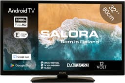 Salora 32MBA300 LED Android Smart Televisie met 220 Volt en 12 Volt aansluiting — thumbnail 1