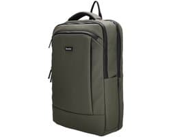 Beagles Nara Laptop Rugzak 15,6 inch - Water & Vuilafstotend - School Werk Reistas - Underseater Cabin Size - Olijfgroen