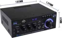HIFI Bluetooth Power Amplifier | 800W | Digitale Versterker | Stereo Surround | Mediaspeler | Karaoke — thumbnail 4