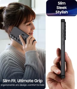 AziLine Magnetische Premium Zwart Hoes voor Galaxy S25 – Stijlvolle Bescherming met Ingebouwde MagSafe en Camera Lens Bescherming Geschikt voor Samsung Galaxy S25 — thumbnail 8