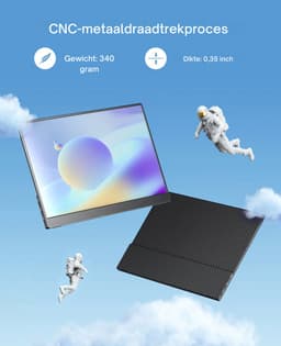 Portable Monitor - Full HD Scherm Voor Flexibel Gebruik - Lichtgewicht En Compact - Voor Gaming Of Werk — thumbnail 4