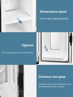 ApexArte® Minibar - Mini Koelkast - Skincare Fridge - Ultra Black — thumbnail 4