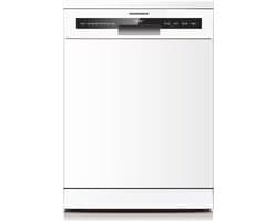 Heinner HDW-FSM60714AWD+++ Vrijstaand Vaatwasser – 14 Couverts – Automatische Deuropening – Digitaal Display – 7 Wasprogramma’s – AquaStop – Wit – 5 Jaar Garantie