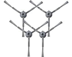 4x Zijborstel set geschikt voor Eufy Clean G50 / G50 Hybrid / L50 / L50 SES / L60 / L60 Hybrid