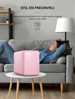 ApexArte® Minibar - Mini Koelkast - Skincare Fridge - Roze — thumbnail 4