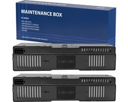 Lot 2 Onderhoudscartridges Inkttank geschikt voor MC-G01 4628C001 voor Canon Maxify GX6040 GX6050 GX7040 GX7050 GX5050 GX7090