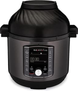 Instant Pot Pro Crisp 11-in-1 multicooker met airfryer 7,6L liter, 2 afneembare deksels, Snel onder druk koken,Slow cooking, Sauteren, Stomen, Sous vide, Warmhouden, Snel frituren, Braden, Bakken, Roosteren, Drogen — thumbnail 1