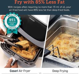 Cosori CP158-AF-RXW Airfryer – 5.5 l – 1700 W – Anti-aanbaklaag – BPA-vrij – Met display – Timerfunctie – Oververhittingsbeveiliging — thumbnail 11