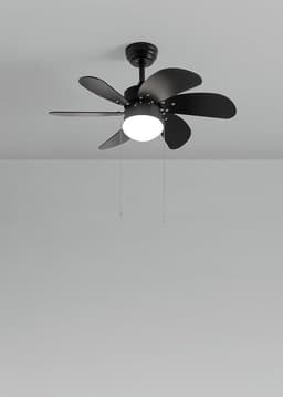 Stille Plafondventilator met Verlichting - Ø86cm - Omkeerbaar - Zwart of Natuurlijk Hout - AC-Motor - Perfect voor Zomer en Winter - Compact en Krachtig — thumbnail 2