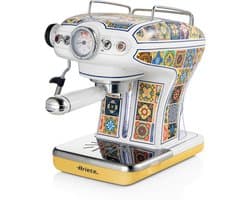 Ariete 1389 - Positano - Italiaans design - Espressomachine - 900W - 0,9L tank inhoud - ook geschikt voor pads