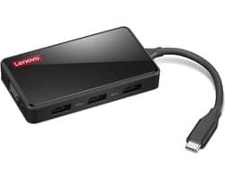 Lenovo GX91M73945 laptop dock & poortreplicator Bedraad USB 3.2 Gen 1 (3.1 Gen 1) Type-C Zwart