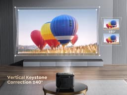 Mini Beamer 9500 Lumen - Draagbare projector - Home Outdoor Cinema - Wifi en Bluetooth projector - Streamen — thumbnail 2
