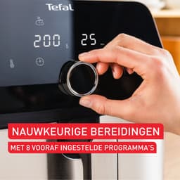 Tefal Easy Fry Mega EY855D heteluchtfriteuse 7,5 liter zwart roestvrijstaal digitale airfryer voor 8 personen — thumbnail 3