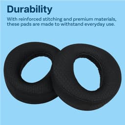 Vervangende Oorkussens voor Sony PlayStation 5 3D Pulse Wireless PS5 Hoofdtelefoon van MMOBIEL – Mesh Fabric Koptelefoon Oorkussens - Noise Isolation Hoofdtelefoon Earpads – Zwart — thumbnail 2